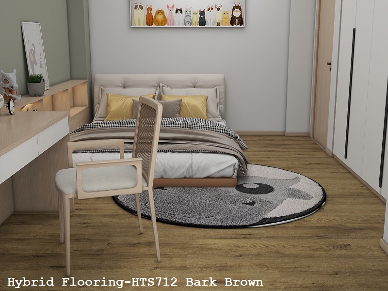 Hybrid Flooring-HTS712 Bark Brown